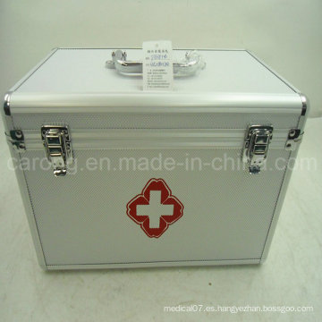 Caja de primeros auxilios de metal médica conveniente